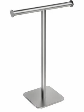 Modern Silver T-Bar Jewelry Stand - Sleek Metal Display 16 inch